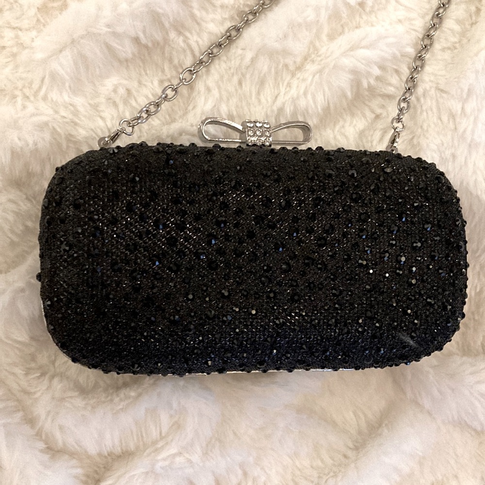Black Sparkle Evening Clutch